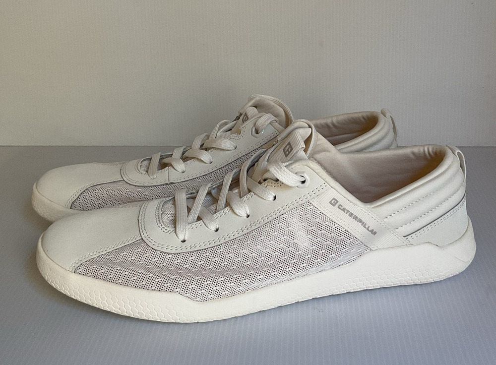 Caterpillar CAT White Mesh Sneakers Lightweight Casual Shoes NEW with Tags